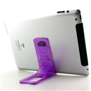 Transparent Purple Foldable Portable Holder Mobile Stand For iPad iPhone and other Tablets PC Mobile Phones