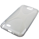 Gray X-Line Curve TPU Gel Case Cover For Samsung Galaxy Note II 2 N7100