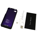 1900mah Black External Battery Power Charger Back Case Cover for iPhone 4G 4S 