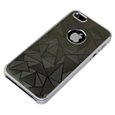 Gray Ultra-thin Aluminum Metal Triangle Pattern Bumper Hard Case Cover for Apple iPhone 5 5G 5th Gen