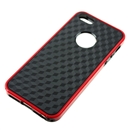 Red Border 3D Cube Square TPU Silicone Case For iPhone 5 5G
